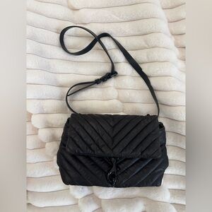 Rebecca minkoff black nylon crossbody bag